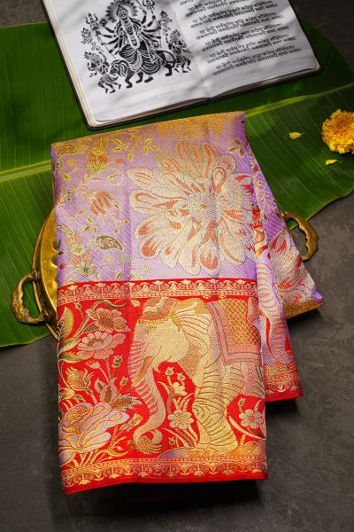 Butta Work Silk Saree